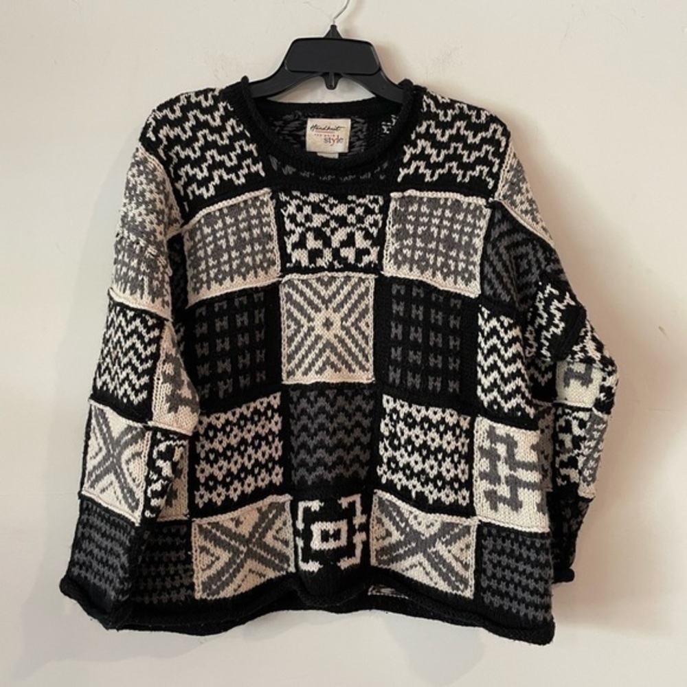 Hand Knit New York Style Men Seawater Size S